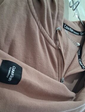 Calvin Klein Performance Dusty Rose Zip-Up Hoodie